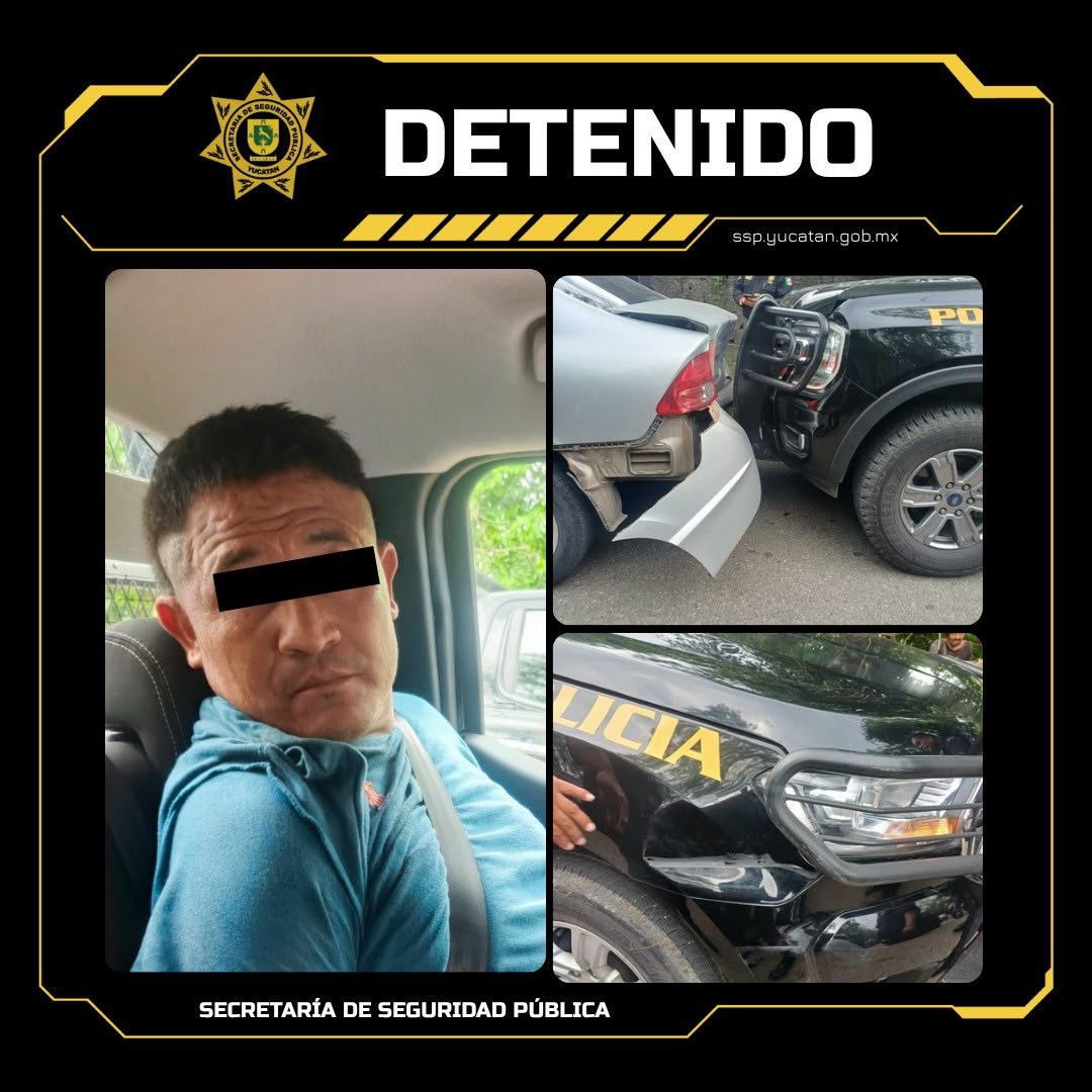 Ebrio-al-volante-detenido-en-Mérida
